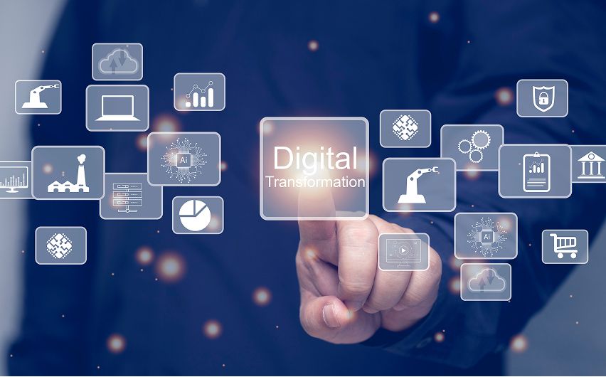 デジタル技術を表現したイメージ