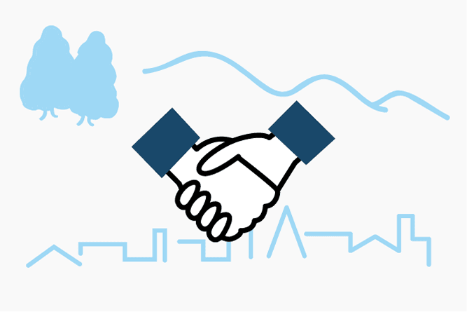 地域とのつながりに関するイラスト3