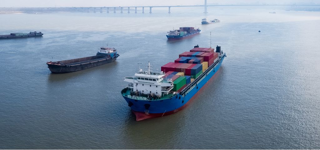 フェリー輸送の様子